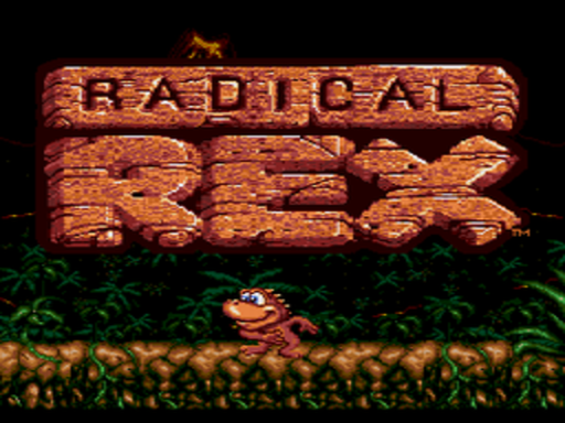 Radical Rex title screen for Sega CD